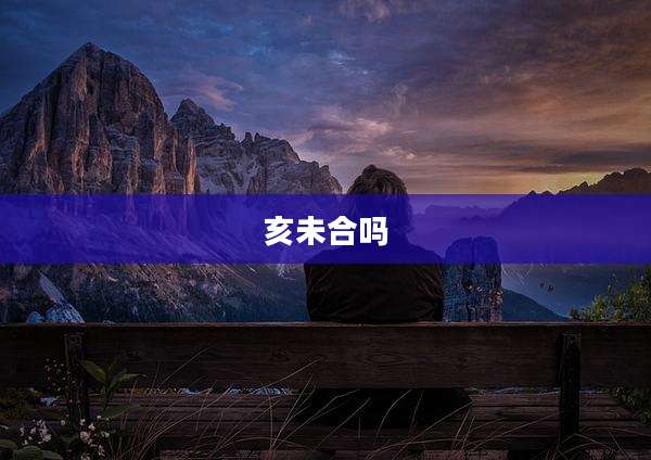 亥未合吗