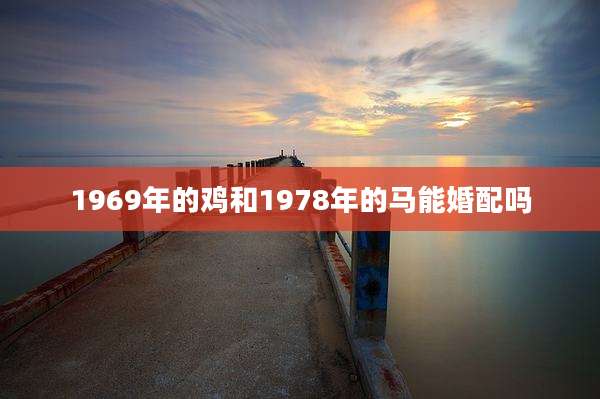 1969年的鸡和1978年的马能婚配吗