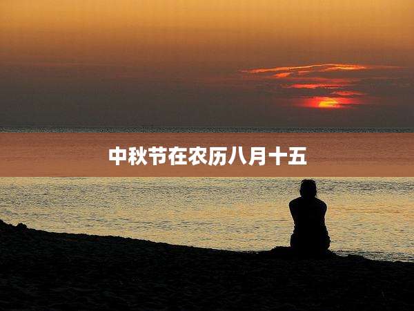 中秋节在农历八月十五