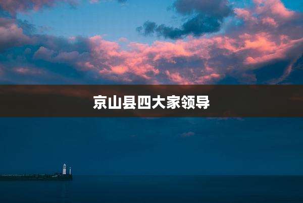 京山县四大家领导