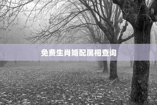 免费生肖婚配属相查询