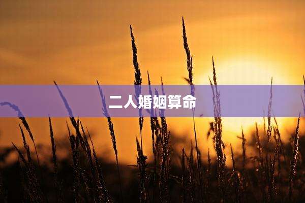 二人婚姻算命