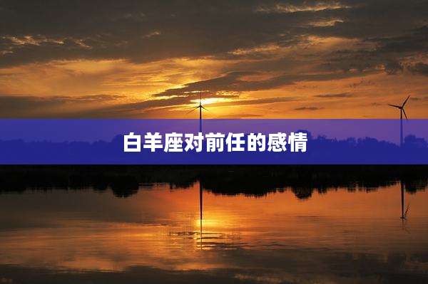 白羊座对前任的感情