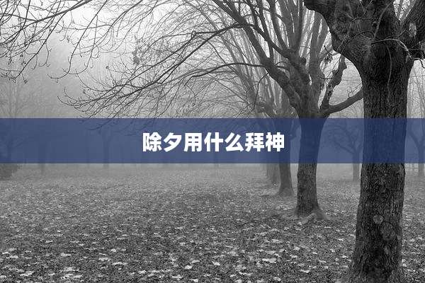 除夕用什么拜神