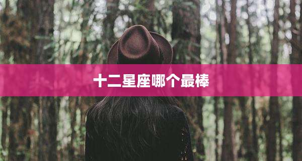 十二星座哪个最棒