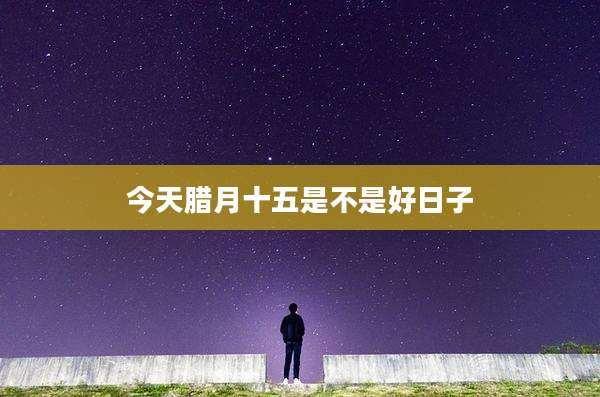 今天腊月十五是不是好日子