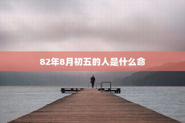 82年8月初五的人是什么命