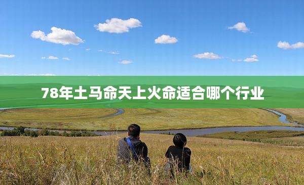 78年土马命天上火命适合哪个行业