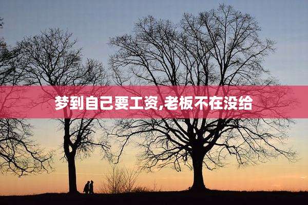 梦到自己要工资,老板不在没给