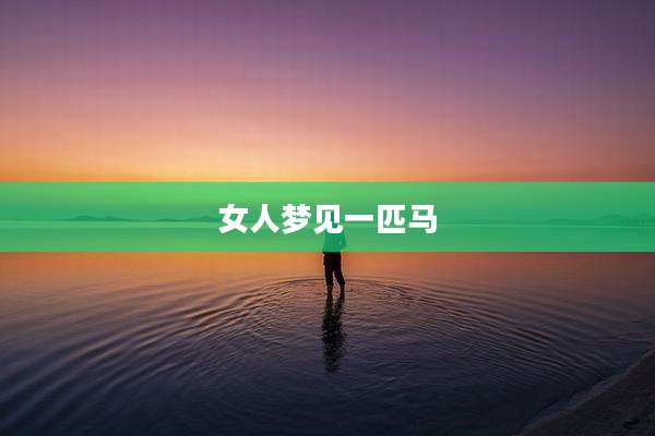 女人梦见一匹马