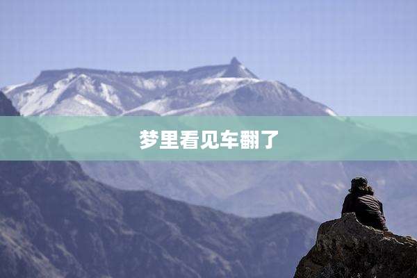 梦里看见车翻了