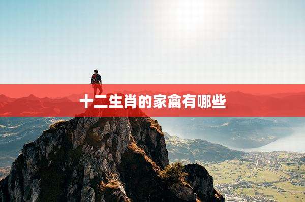 十二生肖的家禽有哪些
