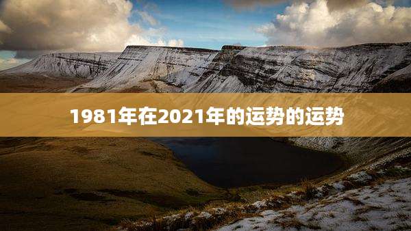 1981年在2021年的运势的运势