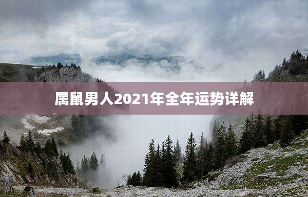 属鼠男人2021年全年运势详解