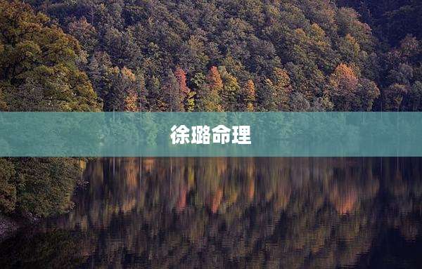 徐璐命理