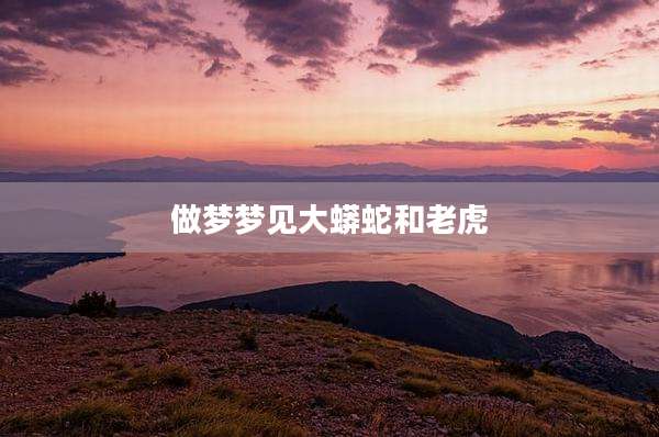 做梦梦见大蟒蛇和老虎