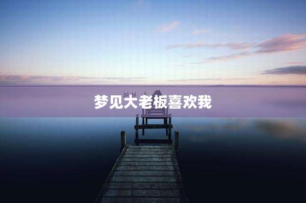 梦见大老板喜欢我