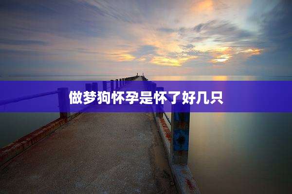 做梦狗怀孕是怀了好几只
