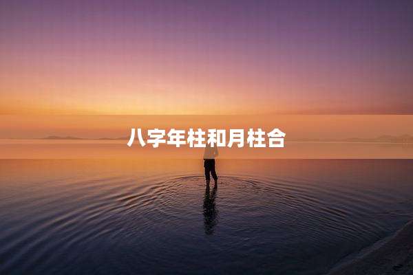 八字年柱和月柱合