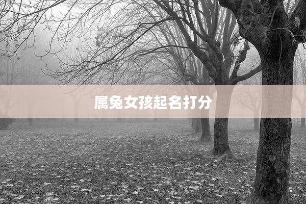 属兔女孩起名打分