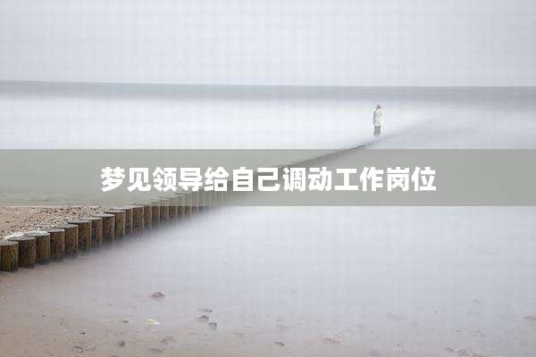 梦见领导给自己调动工作岗位