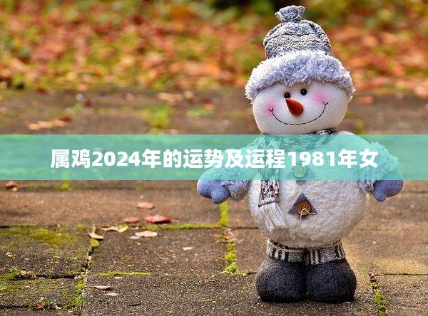 属鸡2024年的运势及运程1981年女