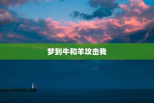 梦到牛和羊攻击我