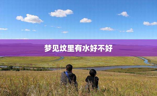 梦见坟里有水好不好