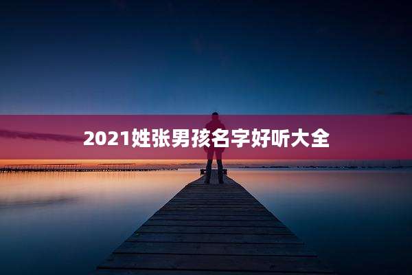 2021姓张男孩名字好听大全