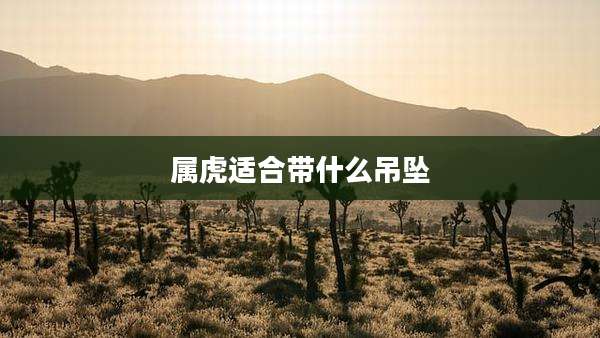 属虎适合带什么吊坠