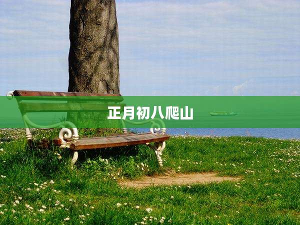 正月初八爬山