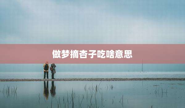做梦摘杏子吃啥意思