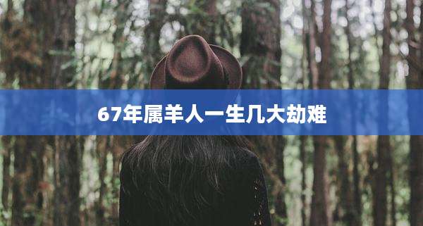 67年属羊人一生几大劫难