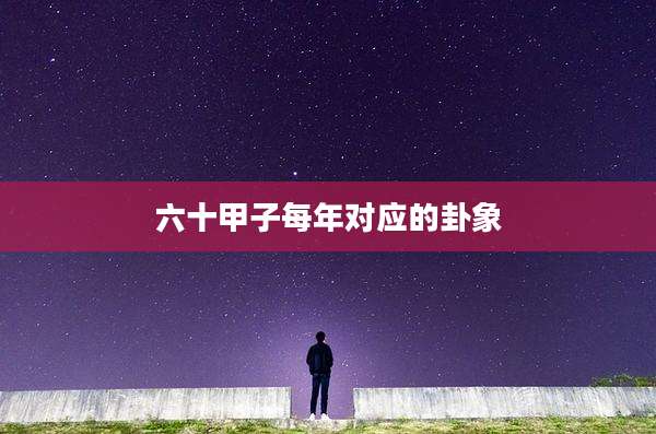 六十甲子每年对应的卦象