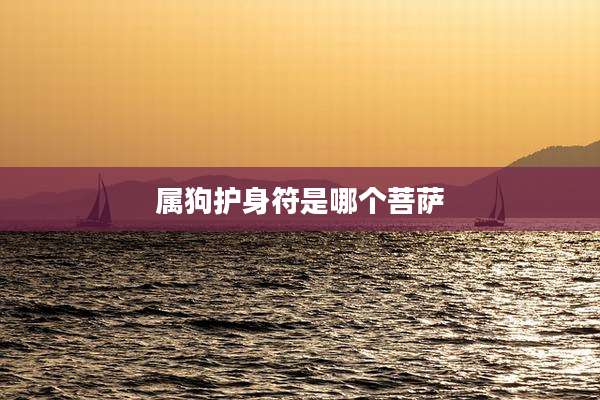 属狗护身符是哪个菩萨