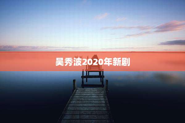 吴秀波2020年新剧