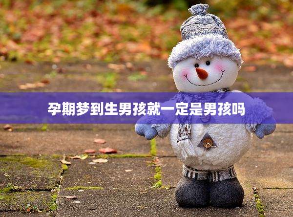 孕期梦到生男孩就一定是男孩吗