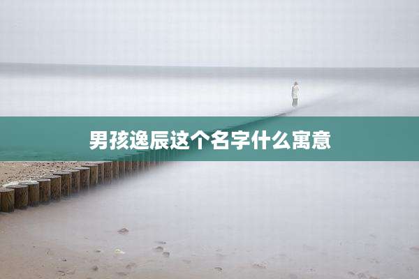 男孩逸辰这个名字什么寓意