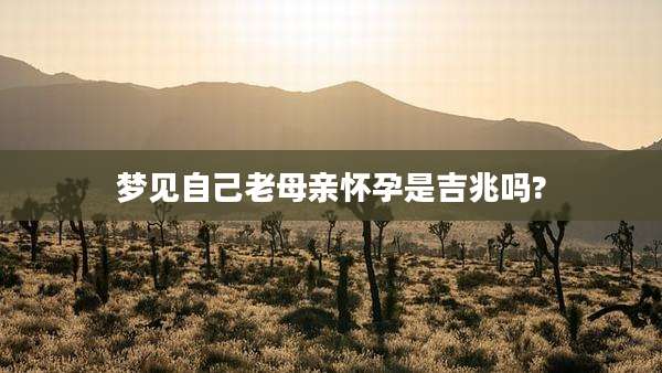 梦见自己老母亲怀孕是吉兆吗?