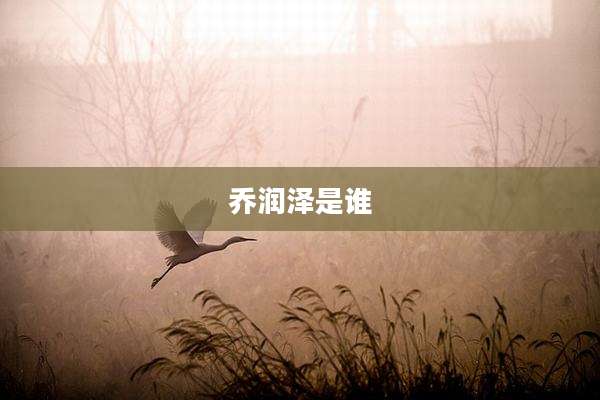 乔润泽是谁