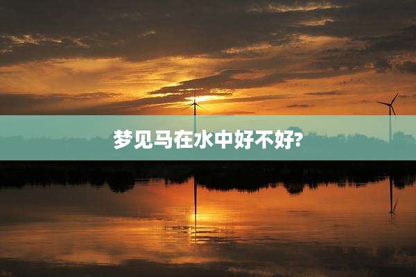 梦见马在水中好不好?