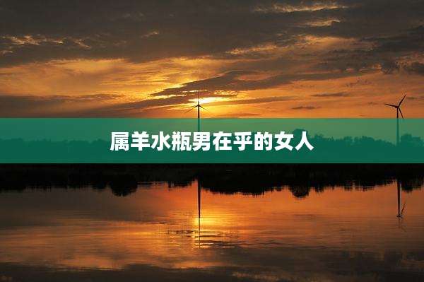 属羊水瓶男在乎的女人