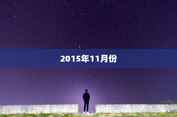 2015年11月份