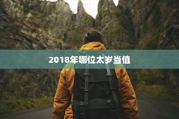 2018年哪位太岁当值