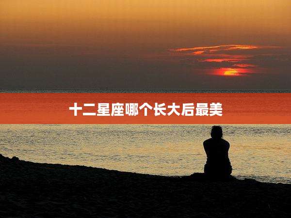 十二星座哪个长大后最美
