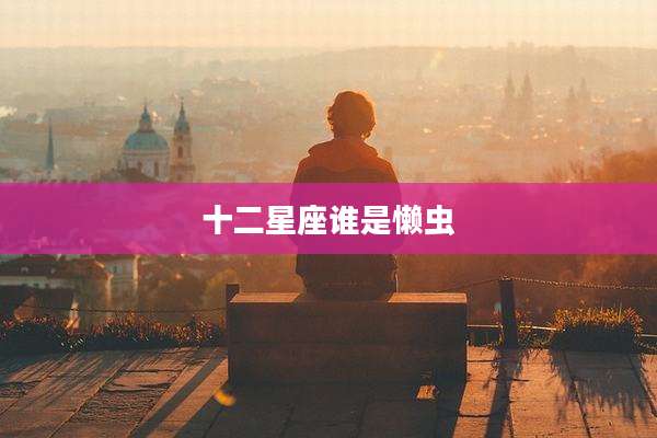 十二星座谁是懒虫