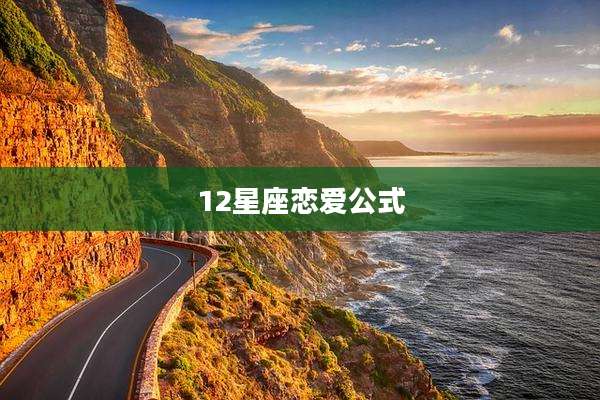 12星座恋爱公式