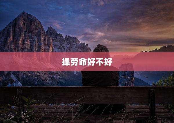 操劳命好不好