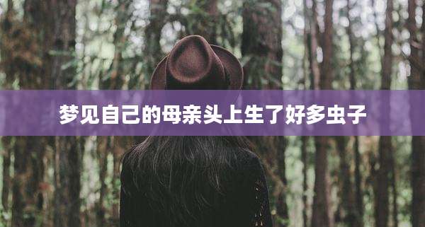 梦见自己的母亲头上生了好多虫子