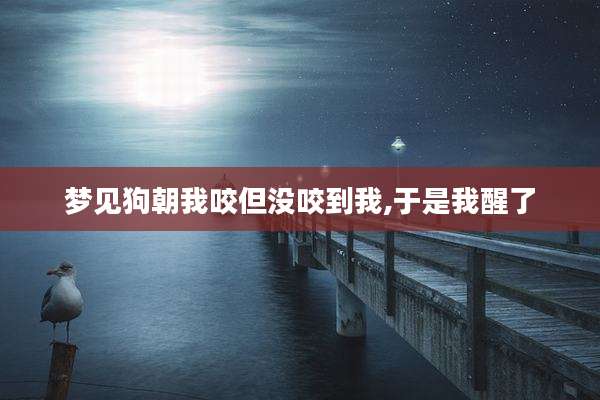 梦见狗朝我咬但没咬到我,于是我醒了